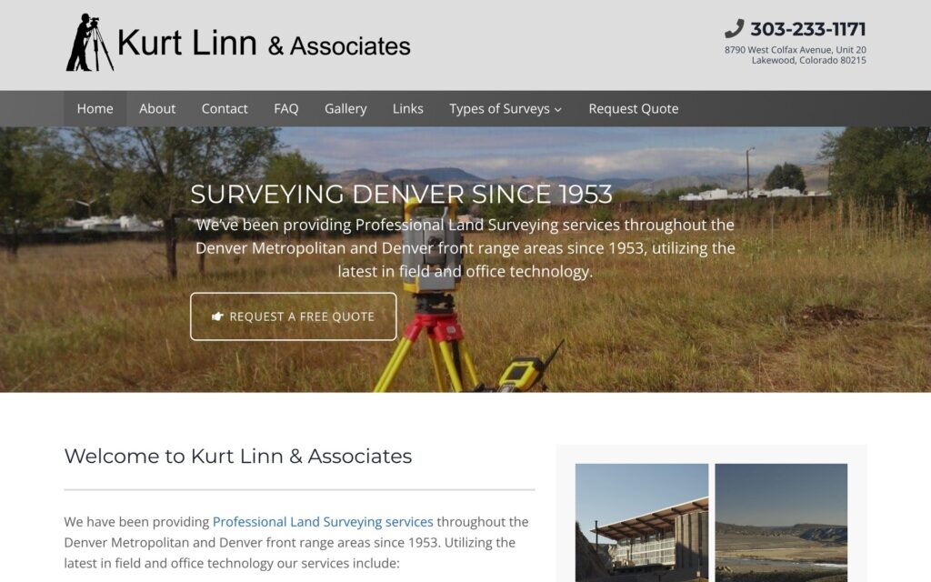 Kurt Linn & Associates website homepage