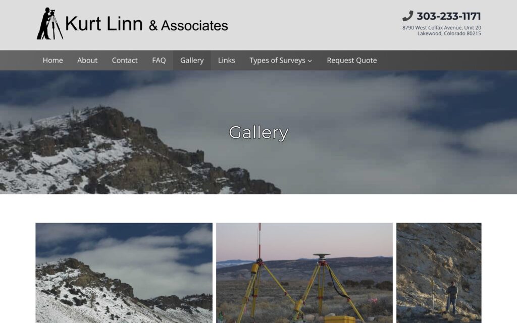 Kurt Linn & Associates website gallery page