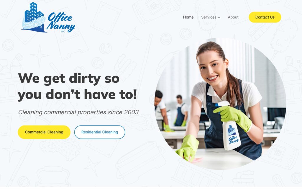 Office Nanny website homepage